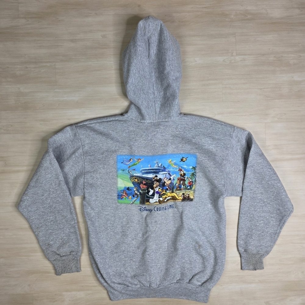 Vintage‎ Disney Cruise Line Zip Hoodie Womens Size Small Youth XL